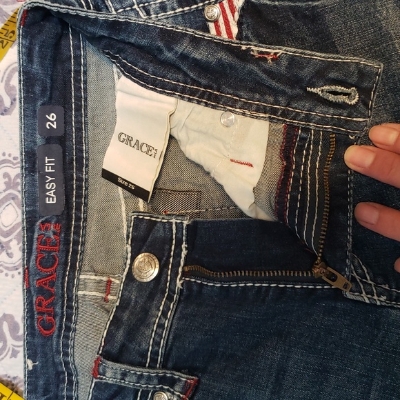 Grace In LA cropped Easy Fit Jeans 26 - Picture 8 of 12